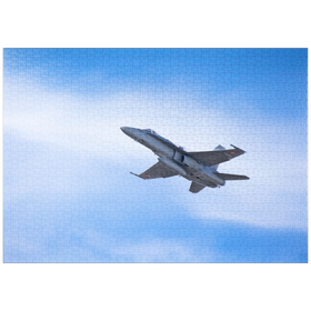 Darstellung des Puzzle Motivs Boeing F/A-18C Hornet - Puzzleteile: 1000