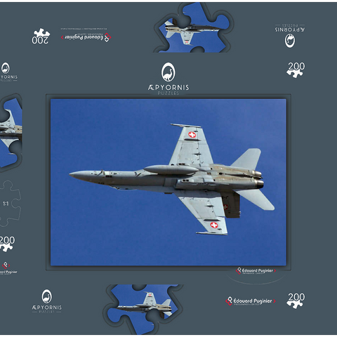 McDonnell Douglas - Boeing F/A-18C Hornet 200 Puzzle Schachtel 3D Modell