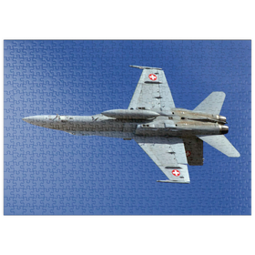 Darstellung des Puzzle Motivs Boeing F/A-18C Hornet - Puzzleteile: 500