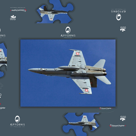 McDonnell Douglas - Boeing F/A-18C Hornet 500 Puzzle Schachtel 3D Modell