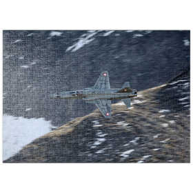 Darstellung des Puzzle Motivs Northrop F-5E Tiger II - Puzzleteile: 500