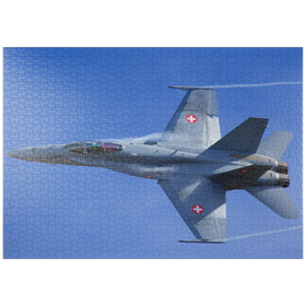 Darstellung des Puzzle Motivs Boeing F/A-18C Hornet - Puzzleteile: 1000