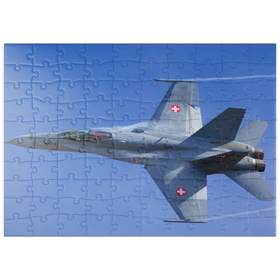 Darstellung des Puzzle Motivs Boeing F/A-18C Hornet - Puzzleteile: 100