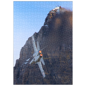 Darstellung des Puzzle Motivs Boeing F/A-18C Hornet - Puzzleteile: 500