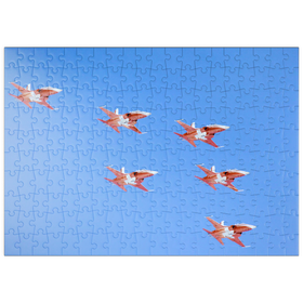 Darstellung des Puzzle Motivs Swiss Patrol, Northrop F-5E Tiger II - Puzzleteile: 200