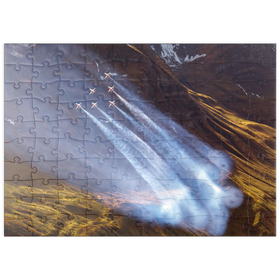 Darstellung des Puzzle Motivs Swiss Patrol, Northrop F-5E Tiger II - Puzzleteile: 100