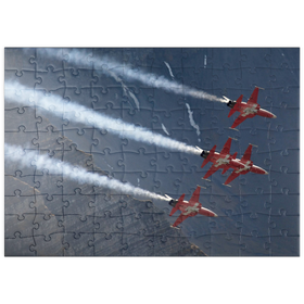 Darstellung des Puzzle Motivs Swiss Patrol, Northrop F-5E Tiger II - Puzzleteile: 100