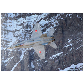 Darstellung des Puzzle Motivs Boeing F/A-18C Hornet - Puzzleteile: 500