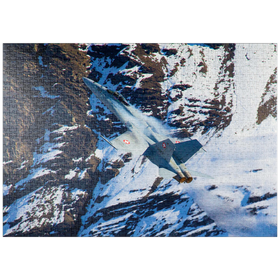 Darstellung des Puzzle Motivs Boeing F/A-18C Hornet - Puzzleteile: 1000