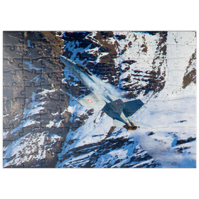 Darstellung des Puzzle Motivs Boeing F/A-18C Hornet - Puzzleteile: 100