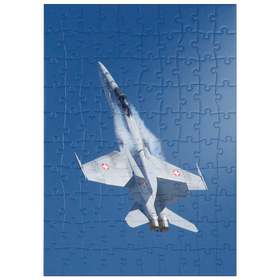 Darstellung des Puzzle Motivs Boeing F/A-18C Hornet - Puzzleteile: 100