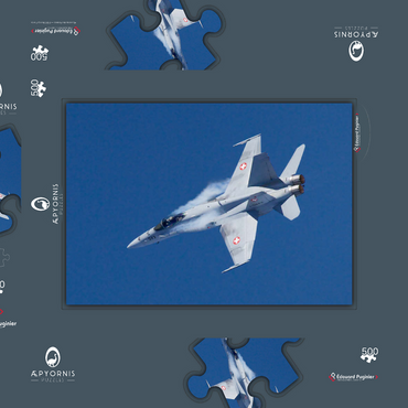 McDonnell Douglas - Boeing F/A-18C Hornet 500 Puzzle Schachtel 3D Modell