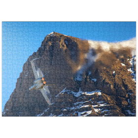 Darstellung des Puzzle Motivs Boeing F/A-18C Hornet - Puzzleteile: 500