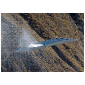 Darstellung des Puzzle Motivs Boeing F/A-18C Hornet - Puzzleteile: 1000