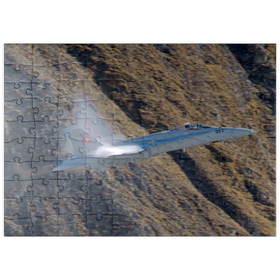 Darstellung des Puzzle Motivs Boeing F/A-18C Hornet - Puzzleteile: 100