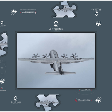 Lockheed C-130 Hercules 100 Puzzle Schachtel 3D Modell