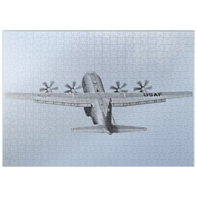 Darstellung des Puzzle Motivs Lockheed C-130 Hercules - Puzzleteile: 500