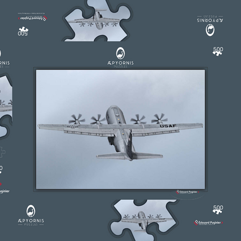 Lockheed C-130 Hercules 500 Puzzle Schachtel 3D Modell