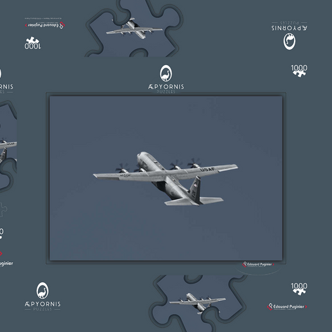 Lockheed C-130 Hercules 1000 Puzzle Schachtel 3D Modell