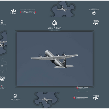 Lockheed C-130 Hercules 200 Puzzle Schachtel 3D Modell