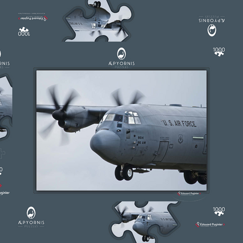 Lockheed C-130 Hercules 1000 Puzzle Schachtel 3D Modell