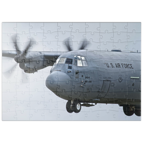 Darstellung des Puzzle Motivs Lockheed C-130 Hercules - Puzzleteile: 100