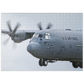 Darstellung des Puzzle Motivs Lockheed C-130 Hercules - Puzzleteile: 500