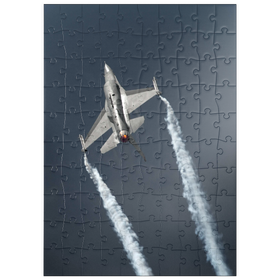 Darstellung des Puzzle Motivs Lockheed Martin - F-16C Fighting Falcon - Puzzleteile: 100