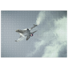 Darstellung des Puzzle Motivs General Dynamics F-16C Fighting Falcon - Puzzleteile: 500