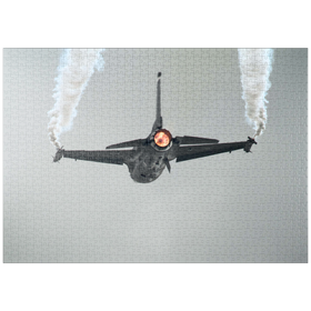 Darstellung des Puzzle Motivs General Dynamics F-16C Fighting Falcon - Puzzleteile: 1000