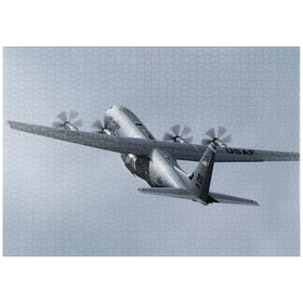 Darstellung des Puzzle Motivs Lockheed C-130 Hercules - Puzzleteile: 100
