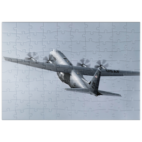 Darstellung des Puzzle Motivs Lockheed C-130 Hercules - Puzzleteile: 100