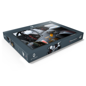 Darstellung des Puzzle Motivs Helmet & Dassault / Dornier Alpha Jet - Puzzleteile: 100