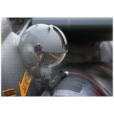 puzzleplate Helmet & Dassault / Dornier Alpha Jet 1000 Puzzle