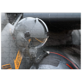 Darstellung des Puzzle Motivs Helmet & Dassault / Dornier Alpha Jet - Puzzleteile: 100