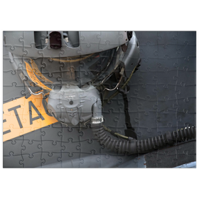Darstellung des Puzzle Motivs Helmet & Dassault / Dornier Alpha Jet - Puzzleteile: 100