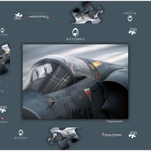 Dassault Mirage 2000C 100 Puzzle Schachtel 3D Modell