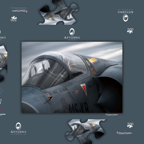 Dassault Mirage 2000C 500 Puzzle Schachtel 3D Modell