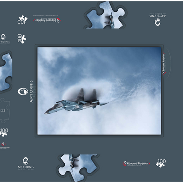 Sukhoï Su-35 100 Puzzle Schachtel 3D Modell