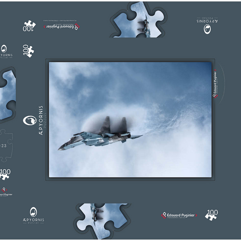 Sukhoï Su-35 100 Puzzle Schachtel 3D Modell