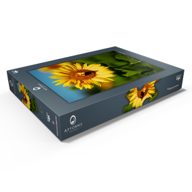 Darstellung des Puzzle Motivs Blütenblatt Herz - Puzzleteile: 1000