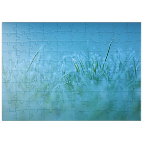Darstellung des Puzzle Motivs Gefrorener Morgen - Puzzleteile: 100