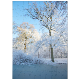 Darstellung des Puzzle Motivs White Nature - Puzzleteile: 100