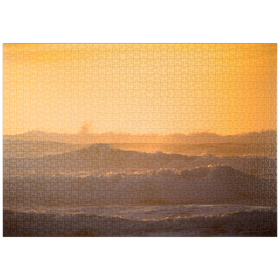 Darstellung des Puzzle Motivs Atlantischer Ozean - Puzzleteile: 100