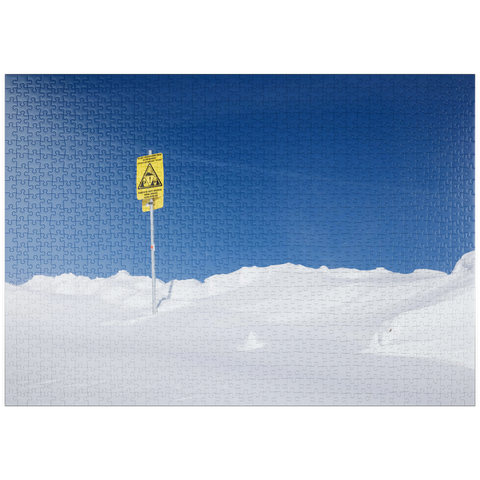puzzleplate Ski area boundary 1000 Puzzle