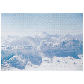 Darstellung des Puzzle Motivs Der Schnee, der auf Sand wartet - Puzzleteile: 1000