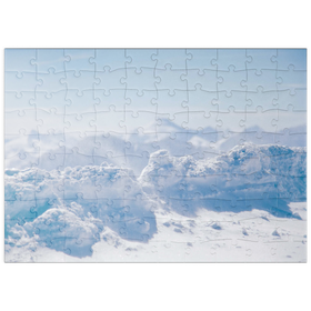Darstellung des Puzzle Motivs Der Schnee, der auf Sand wartet - Puzzleteile: 100