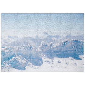 Darstellung des Puzzle Motivs Der Schnee, der auf Sand wartet - Puzzleteile: 500