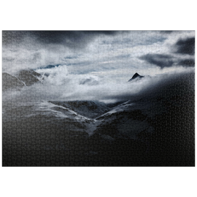 Darstellung des Puzzle Motivs Das Tal der Sassière - Puzzleteile: 1000