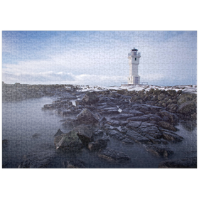 Darstellung des Puzzle Motivs Akranes - Puzzleteile: 1000